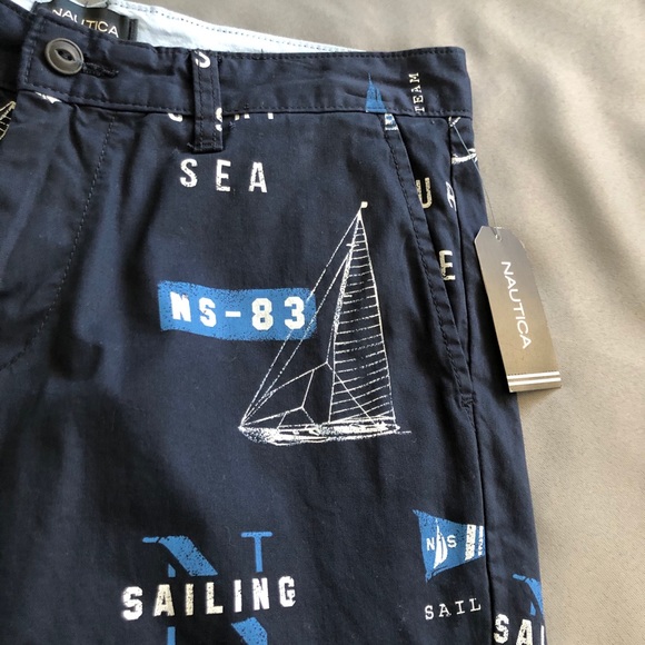Nautica Men's Shorts Slim Fit Surf Sailing 30W New - Picture 6 of 15